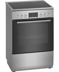 Bosch | Cooker | HKR39A250U | Hob type Vitroceramic | Oven type Electric | Stainless steel | Width 60 cm | Electronic ignition |