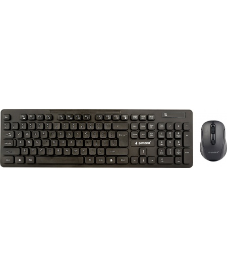 Gembird | Wireless desktop set | KBS-WCH-03 | Black | Keyboard and Mouse Set | Wireless | Mouse included | US | Black | US | 380