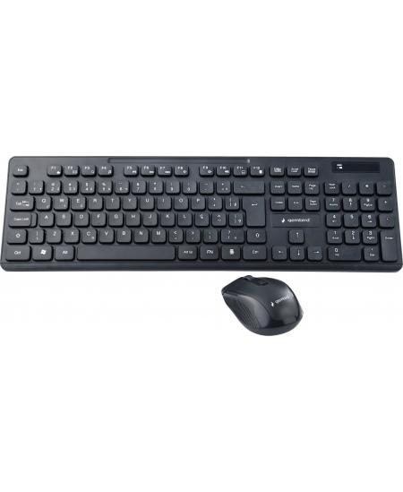 Gembird | Wireless desktop set | KBS-WCH-03 | Black | Keyboard and Mouse Set | Wireless | Mouse included | US | Black | US | 380