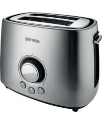 Gorenje | Toaster | T1000E | Power 1000 W | Number of slots 2 | Housing material  Metal | Stainless Steel