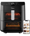 Midea Two Zone Airfryer | MAD1100DADK | Power 1850 W | Capacity 4.4/6.4 L | Rapid Air technology | Black