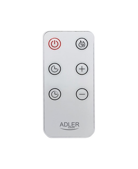 Adler Convection fan heater LCD with remote control | Convection Heater | 2000 W | Number of power levels 3 | White | IPX24