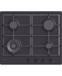 Candy Hob | CHG6BFB4WB | Gas | Number of burners/cooking zones 4 | Knobs | Black