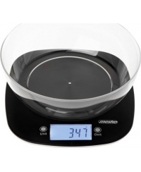 Adler Kitchen Scale with a bowl | MS 3179b | Graduation 1 g | Display type LCD | Black