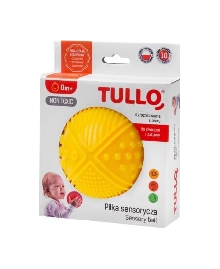 Lavinamasis kamuoliukas TULLO, 6cm, geltonas