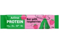 Baltyminis batonėlis ACTIVUS su avietėmis, 40g