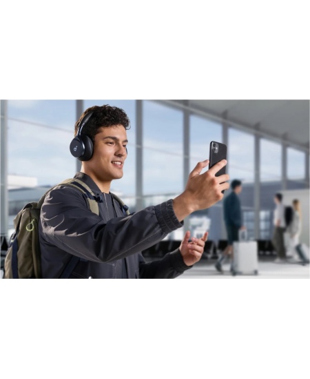 Anker Soundcore | Headphones | Space One | Bluetooth | Over-ear | Microphone | Wireless | Jet Black