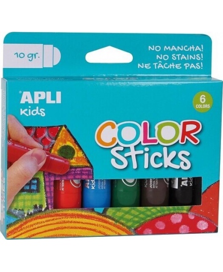 Dažų pastelės Apli Kids (6 spalvos)