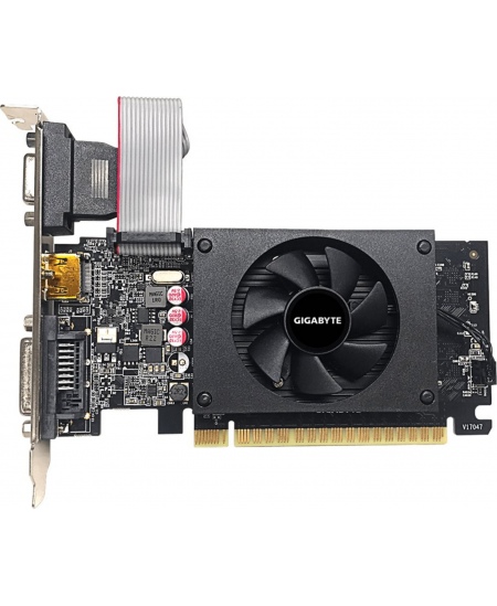 Gigabyte | GV-N710D5-2GIL | NVIDIA | 2 GB | GeForce GT 710 | GDDR5 | DVI-D ports quantity 1 | HDMI ports quantity 1 | PCI-E 2.0 