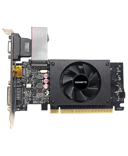 Gigabyte | GV-N710D5-2GIL | NVIDIA | 2 GB | GeForce GT 710 | GDDR5 | DVI-D ports quantity 1 | HDMI ports quantity 1 | PCI-E 2.0 