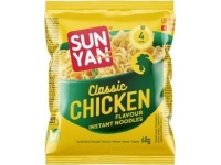 Greitai paruošiami makaronai  SUN YAN su vištienos skonio sultiniu pakelyje, 60g