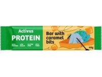Baltyminis batonėlis ACTIVUS su karamelės gabaliukais, 40g