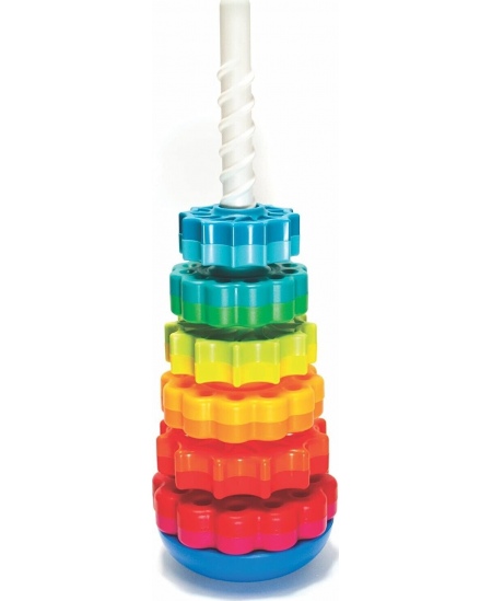 Besisukanti piramidė FATBRAINTOYS „SpinAgain“