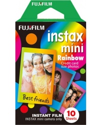 Fujifilm | Instax Mini Rainbow Instant Film | 86 x 54 mm | Quantity 10