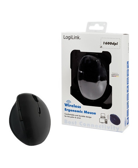 Logilink Mouse ID0139 Wireless, No, Black, Yes, Wireless connection
