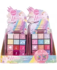 Kompaktiška kosmetikos paletė CASUELLE Unicorn "Eyes & Lips"