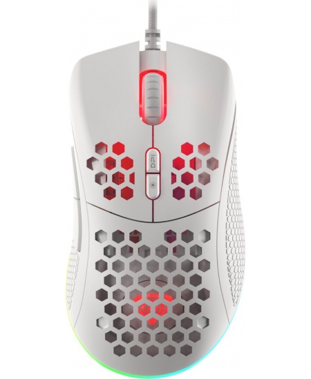 Genesis Gaming Mouse Krypton 555 Wired, 8000 DPI, USB 2.0, White