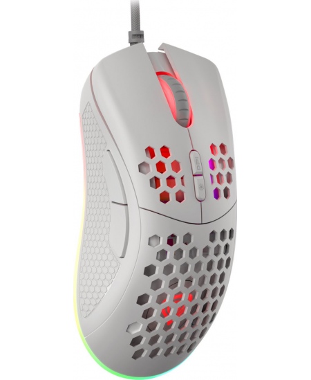 Genesis Gaming Mouse Krypton 555 Wired, 8000 DPI, USB 2.0, White