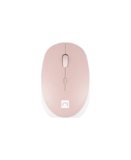 Natec Mouse Harrier 2 Wireless, White/Pink, Bluetooth