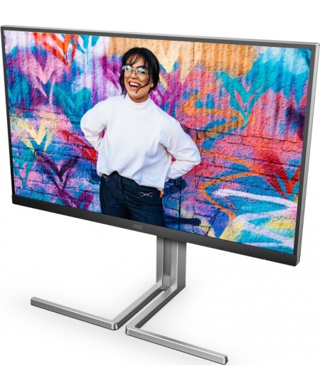 AOC Q27U3CV | 27 " | IPS | 16:9 | 75 Hz | 4 ms | 2560 x 1440 pixels | 420 cd/m² | HDMI ports quantity 1