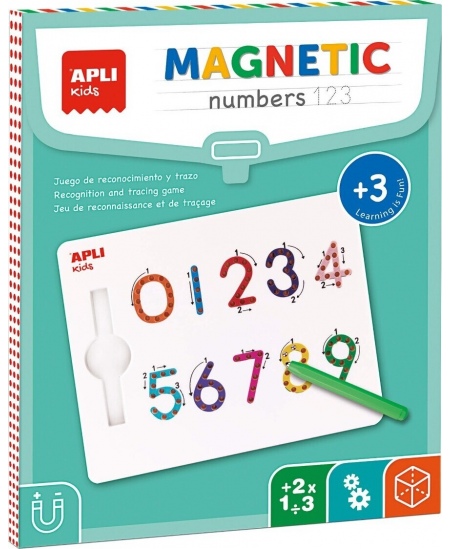 Mokomoji magnetinė lenta Apli Kids „123 SKAIČIAI“