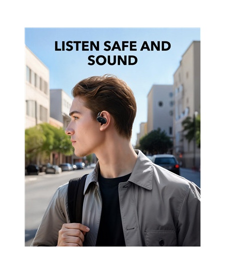 Anker Soundcore | Open-Ear Headphones | V20i | Bluetooth | Open-Ear | Microphone | Wireless | Black