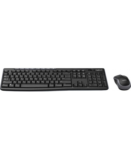 Logitech MK270 | Keyboard and Mouse Set | Wireless | US | Black