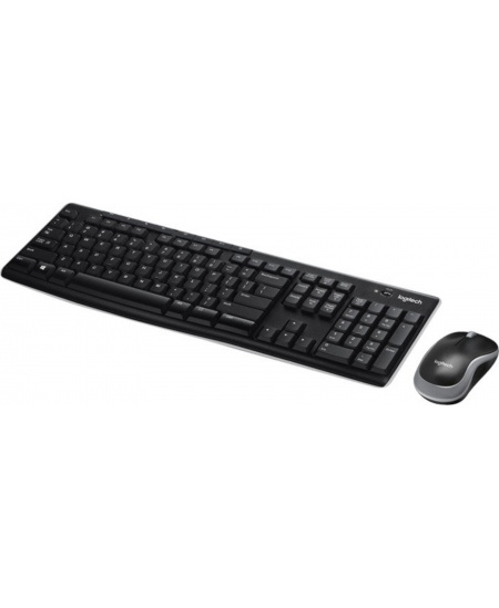 Logitech MK270 | Keyboard and Mouse Set | Wireless | US | Black