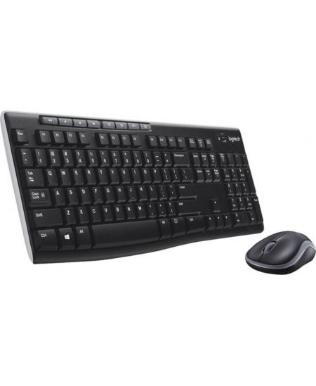 Logitech MK270 | Keyboard and Mouse Set | Wireless | US | Black