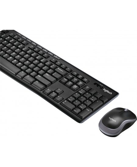 Logitech MK270 | Keyboard and Mouse Set | Wireless | US | Black