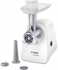 Bosch | Meat mincer SmartPower | MFW2510W | White | 350 W | Number of speeds 1 | 2 Discs: 3.8 and 8 mm; Sausage filler accessory