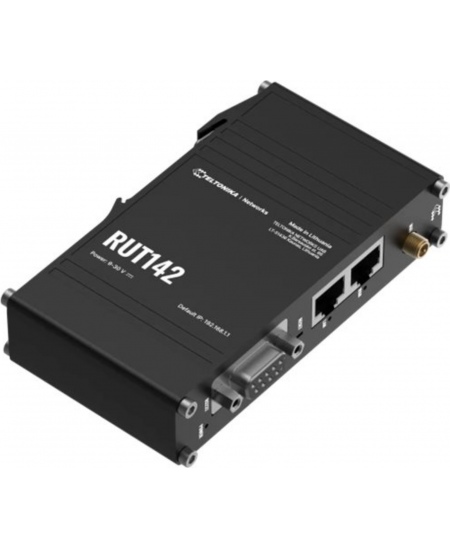 Ethernet Router with RS232 (RUT142000000) | RUT142 | 802.11n | 10/100 Mbit/s | Ethernet LAN (RJ-45) ports 1 | Mesh Support No | 
