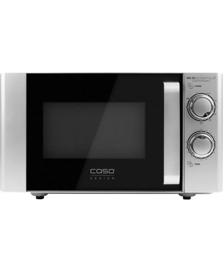 Caso Ecostyle Ceramic 03316 Free standing, Grill,  Intuitive control using rotary knobs, 700 W, Black/Silver, Defrost function