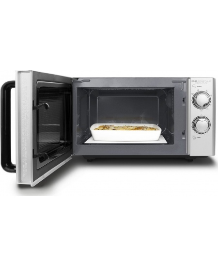 Caso Ecostyle Ceramic 03316 Free standing, Grill,  Intuitive control using rotary knobs, 700 W, Black/Silver, Defrost function