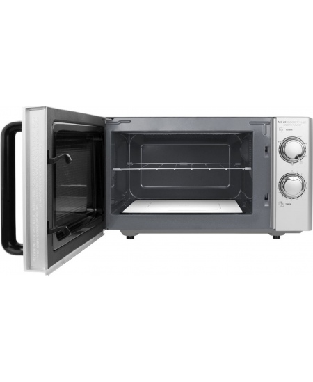 Caso Ecostyle Ceramic 03316 Free standing, Grill,  Intuitive control using rotary knobs, 700 W, Black/Silver, Defrost function