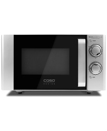 Caso Ecostyle Ceramic 03316 Free standing, Grill,  Intuitive control using rotary knobs, 700 W, Black/Silver, Defrost function