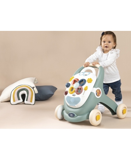 SMOBY Little Chodzik 3w1 Pchacz Interaktywny Wózek