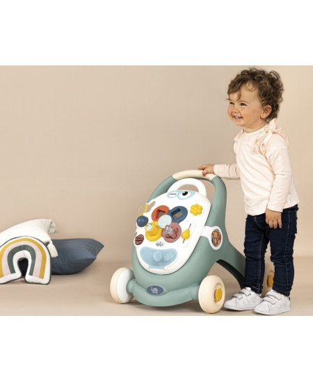 SMOBY Little Chodzik 3w1 Pchacz Interaktywny Wózek