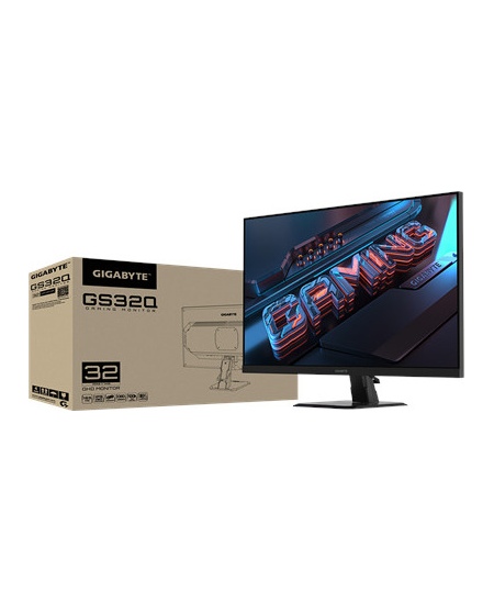 Gigabyte | Gaming Monitor | GS32Q EK1 | 31.5 " | QHD | 16:9 | 165 Hz | 1 ms | 2560 x 1440 pixels | 300 cd/m² | HDMI ports 