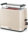 Bosch Compact Toaster | TAT3M127 MyMoment | Number of slots 2 | Housing material Plastic | Beige
