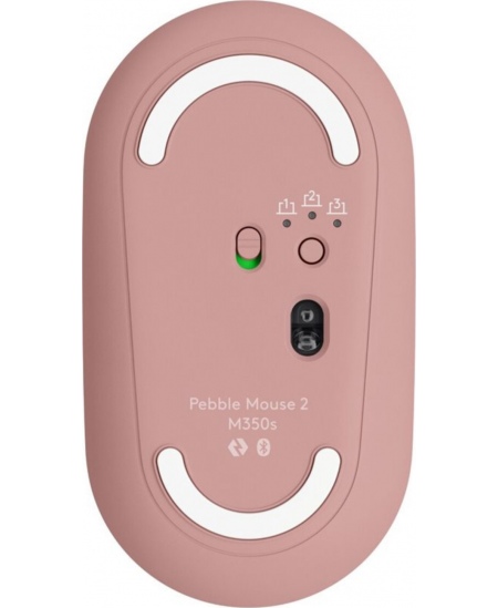 Logitech Mouse | Pebble 2 M350S | Wireless | Bluetooth | Tonal Rose