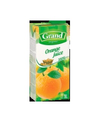 Apelsinų sultys GRAND, 100%, 1 l