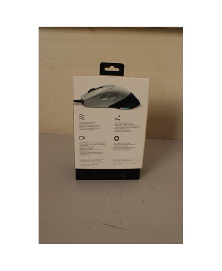 SALE OUT. Dell Mouse Alienware 610M Wired / Wireless Gaming Mouse - AW610M (Lunar Light), UNPACKED, USED, SCRATCHED ON BACK | De