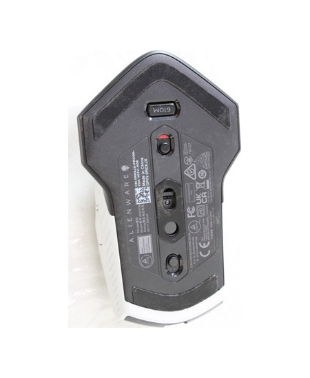 SALE OUT. Dell Mouse Alienware 610M Wired / Wireless Gaming Mouse - AW610M (Lunar Light), UNPACKED, USED, SCRATCHED ON BACK | De