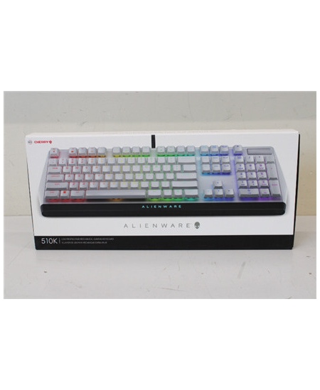 SALE OUT. Dell Alienware 510K Low-profile RGB Mechanical Gaming Keyboard - AW510K (Lunar Light), DEMO AS USED | Dell | Alienware