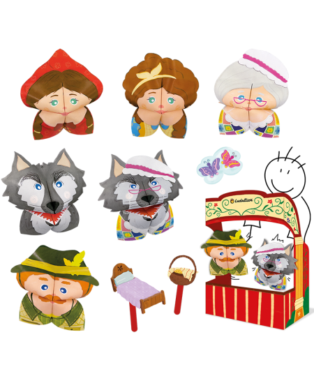 Origami teatro rinkinys LUDATTICA Raudonkepuraitė