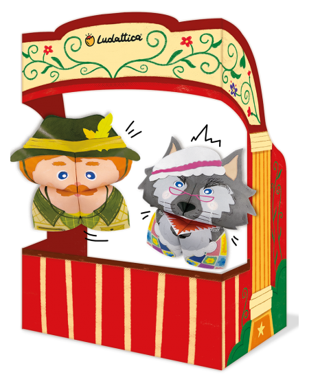 Origami teatro rinkinys LUDATTICA Raudonkepuraitė