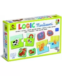 Montessori žaidimas-loginė dėlionė LUDATTICA Tėvai ir vaikai (3+)