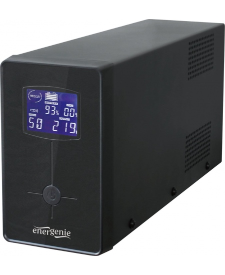 EnerGenie UPS with USB and LCD display, Black 850 VA, 510 W, 220 V