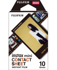 Fujifilm | Instant Film | Instax Mini Contact Sheet | 54 cm x 86 mm | Image dimensions: 62 × 46 mm | Quantity 10